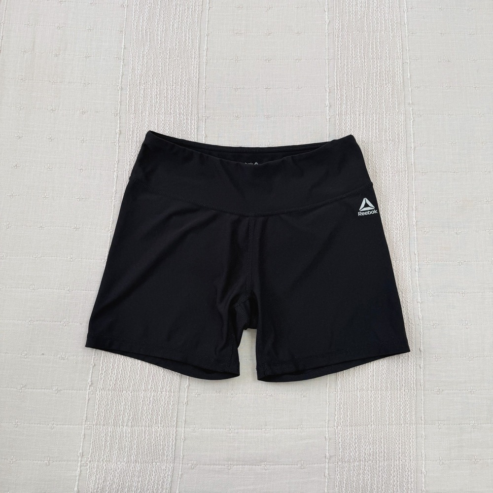 Reebok Athletic Shorts Womens S Black Compression Spandex Performance